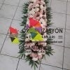 Pembe Gül ve Ortancalı Krem Tag Çiçeği