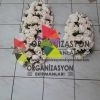 Krem Renk 2li Gül Tag Çiçeği