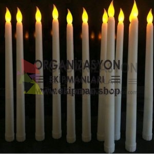 28 cm Uzun Led Mum Düz Model